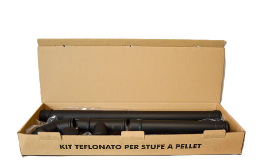 Kit Tubi Canna Fumaria per Stufa a Pellet Ø80 - Inox 316